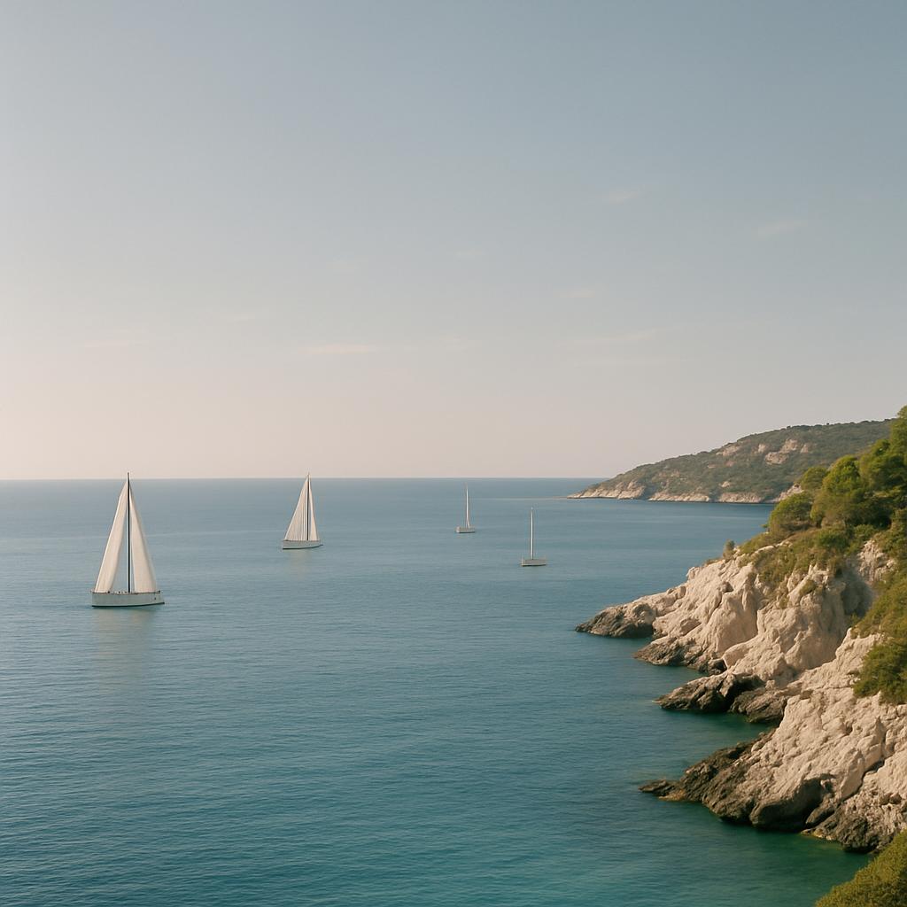 "Des baleines blancs naviguent dans le Pacifique Nord, l'océan bleu et calme endormi."
